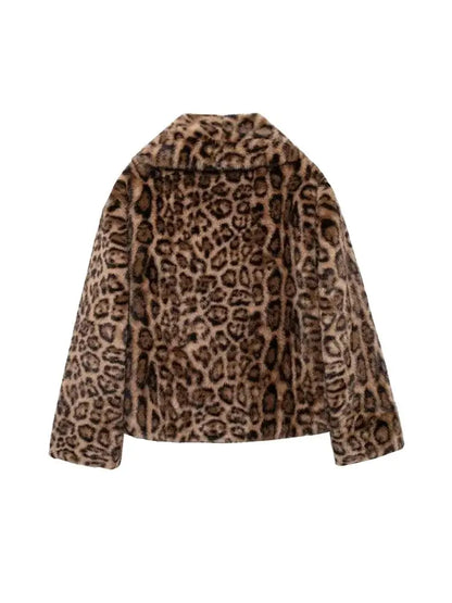 Leopard Faux Fur Coat