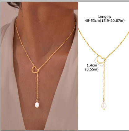 Stainless Steel Lariat Necklace