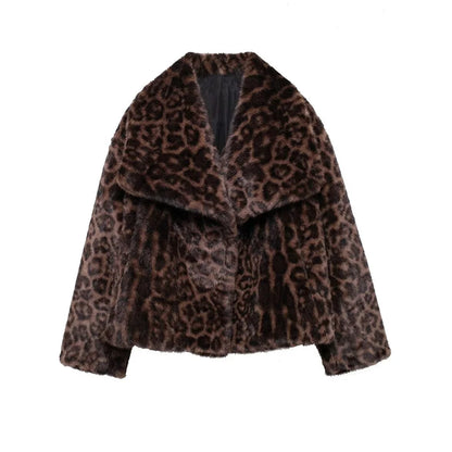 Leopard Faux Fur Coat