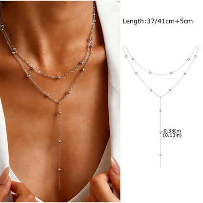 Stainless Steel Lariat Necklace
